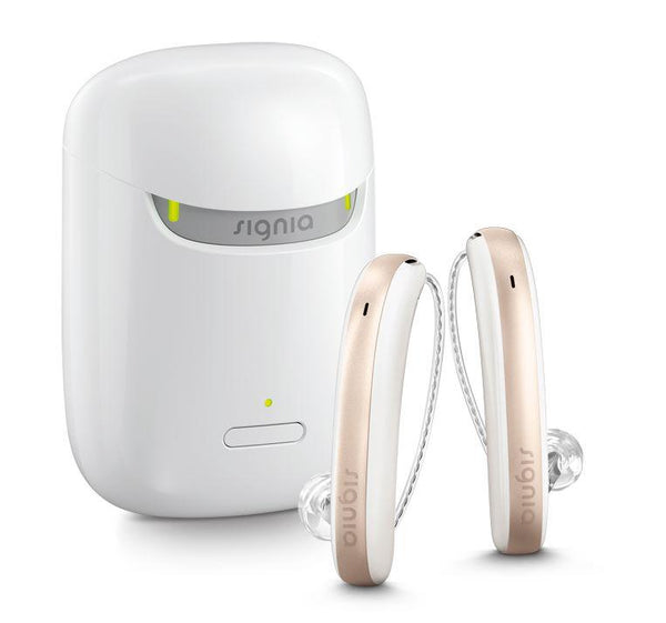 Signia Styletto Xperience 7X Hearing Aids with FREE On-The-Go Charger Included! (Pair)